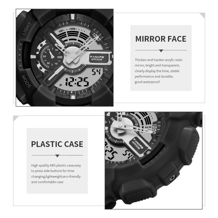 SYNOKE%20Men's%20Watch%20Digital%20Analog%20Dual%20Display%20Multifunction%2050M%20Waterproof%20Sports%20Watch%20-%20Image%209