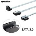 Silver Sata 3.0 Data Cable SATA III SATA 3 Cable 10cm-2m With Locking Latch Straight To Right Left Up Down Angle 90 Degree 6GBs. 