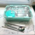 PW PENCILWALA Stainless Steel Lunch Box for Kids, Tiffin Box, Bento Lunch Box with Chopstick Spoon, Lunch Box for Kids, Insulated Lunch Box, Lunch Box for Office Women and Men(SkyBlue). 