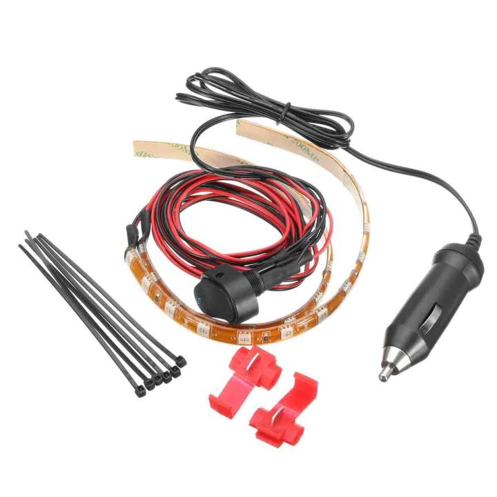 Motor Offer· Car Waterproof Neon Twin LED Interior Footwell Lights ...