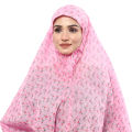 Cotton Muslim Namaz Hijab Scarf for Women - White, Full Coverage.