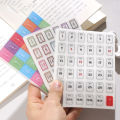 Simple 365 Days Payment Stick Account Notebook Sticker Full Year Calendar Sticker Index Tab Reminder Sticker Decor Stationery. 