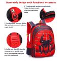 3D three-dimensional cartoon spider schoolbag set of children's schoolbag cute boys cartoon shoulder bag. 