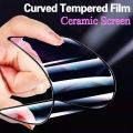 2 IN 1 Tecno Spark Go 2023 Case Soft TPU Colorful Painted Phone Case With Curved Tempered Film.