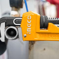 INGCO 300mm Heavy Duty Pipe Wrench, Premium Adjustable Plumbing Wrench, Drop Forged HPW0812. 