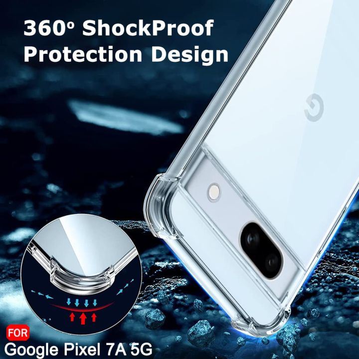 Google%20Pixel%207A%20Airbag%20Silicone%20Case%20Crystal%20Clear%20Soft%20Tpu%20-%20Transparen%20-%20Image%206