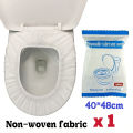 10 PCS Travel Disposable Paper Toilet Seat Cover Protector Camping Bathroom Accessory Mat Biodegradable Pad Cushion Tandas.