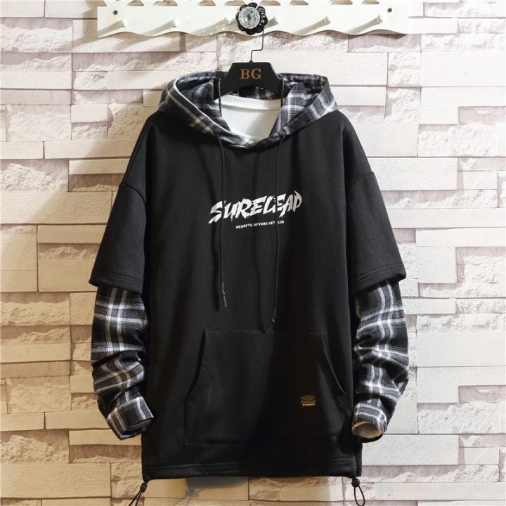Autumn%20Spring%20Black%20Patchwork%20Hoodies%20MEN'S%20Sweatshirts%20Hiphop%20Punk%20Streetwear%20Casual%20Pullover%20-%20Image%204