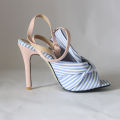 Bow Shoes Luxury Sandals Large Size High Heels Buckle Fashion Big High-heeled Comfort Multicolored Strap Girls Casual Scandals R. 