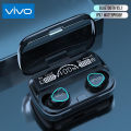 【Ready Stock+FREE Shipping+COD】 VIVO M10 Wireless Earbuds Bluetooth Earphones LED Display Button Control In-Ear Touch Control Sports Earphones Xiaomi Smart Phone Android Phone.