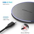 Wireless Charger Pad Fast Induction Wireless Charging Station for iPhone 15 14 13 12 Pro Max Samsung S24 S23 S22 Xiaomi Charger.