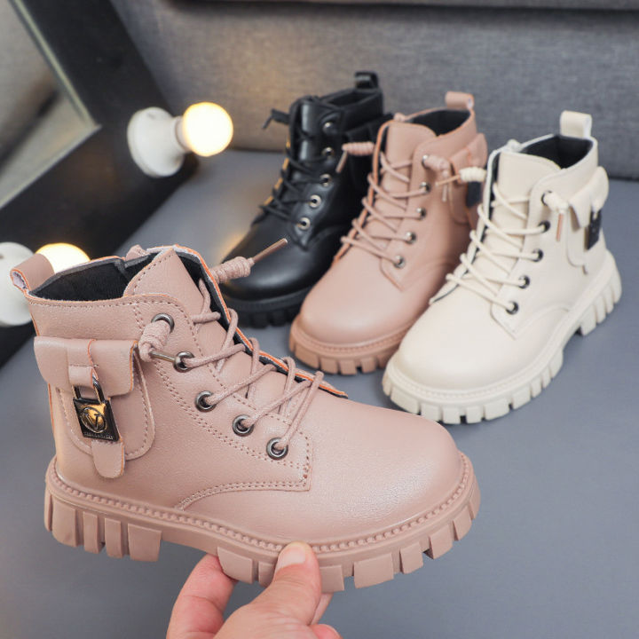 Girls fashion booties winter new boys Korean version of the wild
