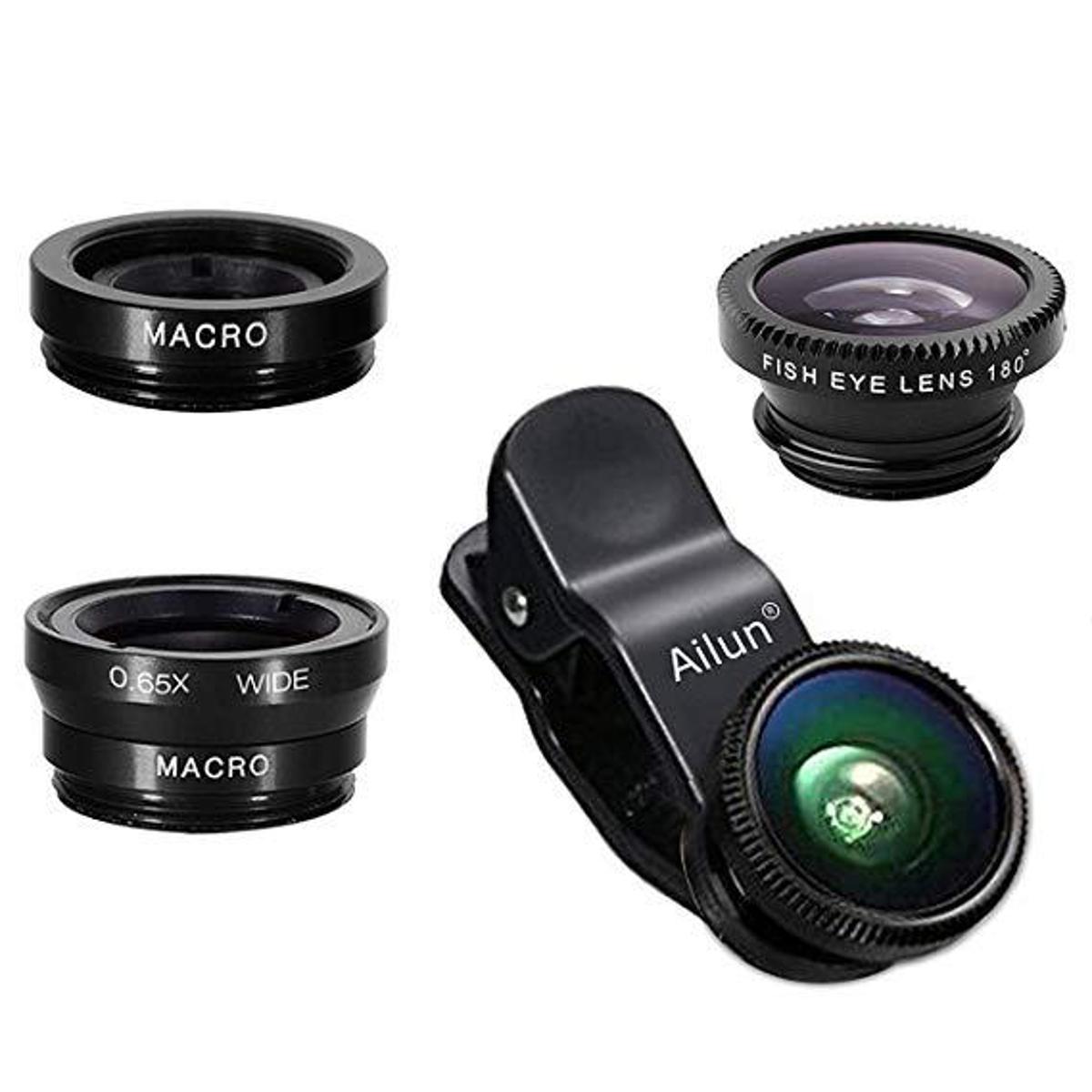 3 In 1 Universal Clip Camera Mobile Phone Lens Fish Eye + Macro + Wide Angle
