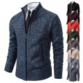 2023 New fashion men's knitted sweater cardigan Joker comfortable warm casual coat. 