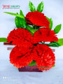 Artificial 5 Flower For Both Desk Or Hanging In Plastic Tob For Decoration.