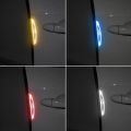 4pcs Universal 3D Car Door Edge Anti-Collision Strip Protector Guard Reflective Stickers. 