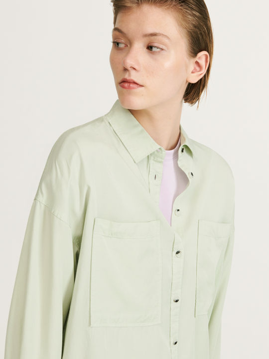 Green%20Lyocell%20Long%20Sleeve%20Shirt%20for%20Women%20(CT-22)%20-%20Image%202