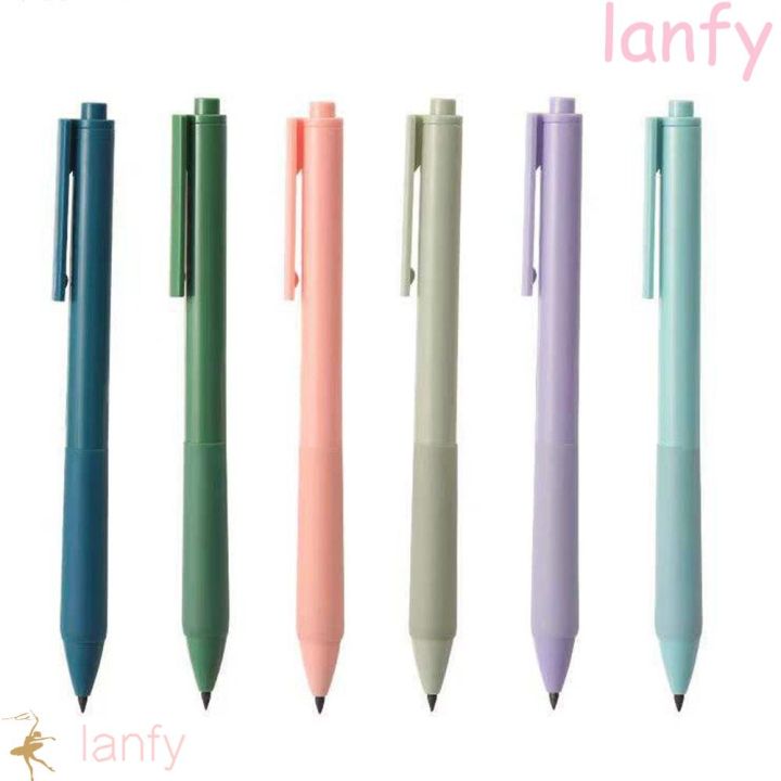 LANFY Mechanical Eternal Pencils No Ink Adult Student School Stationery Office Supplies Gifts Infinite Write Signature Pens Painting Pencil Without Ink