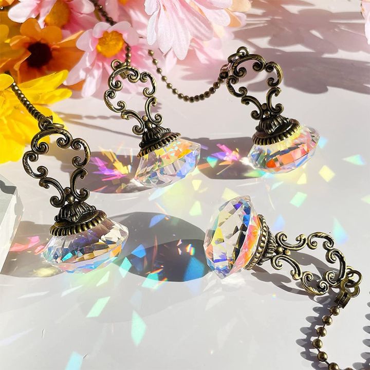 4%20Pieces%20Artificial%20Crystal%20Ceiling%20Fan%20Pull%20Chains%20Pull%20Chain%20Extension%20with%20Connector%20for%20Light%20Ceiling%20Fan%20Desk%20Lamp%20-%20Image%204