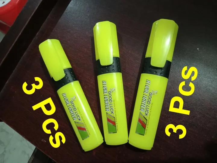 Good%20Luck%20Highlighter%20Pen%20(Yellow)%203Pcs%20-%20Image%202