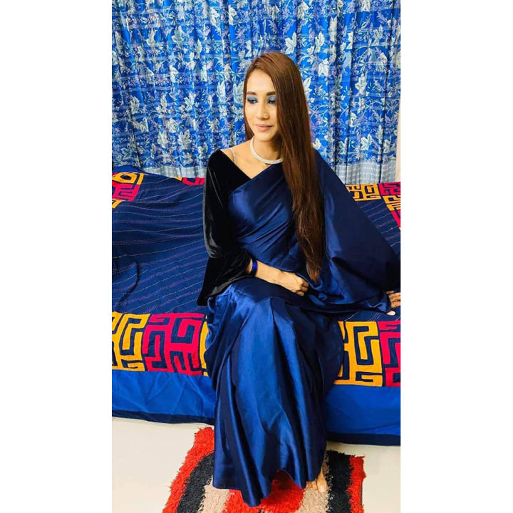 Blue%20Japani%20Silk%20Saree%20for%20Women%20-%20Light%20Navy%20Blue%20-%20Image%202