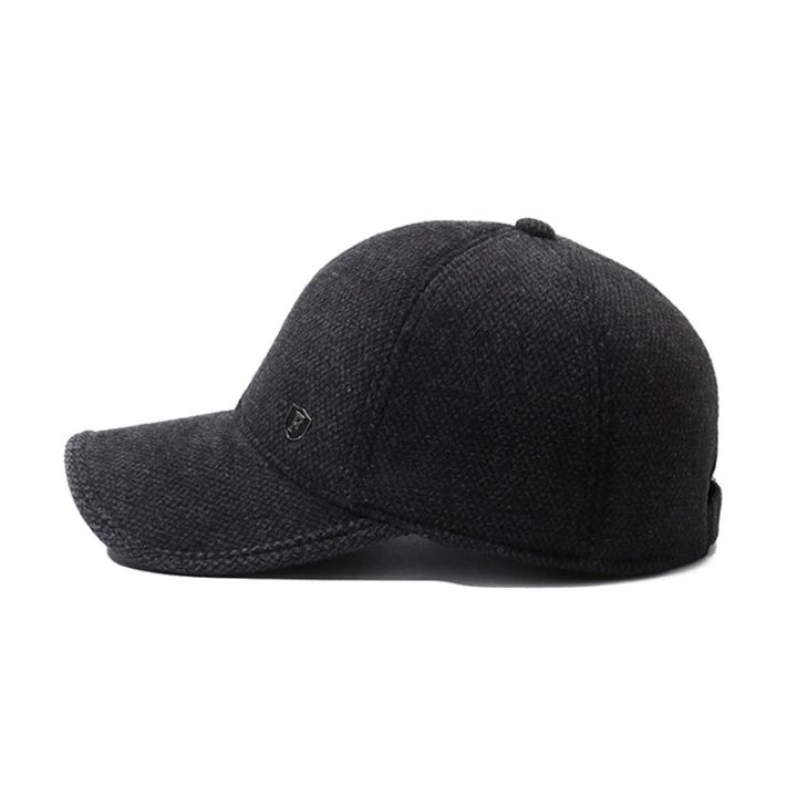 Winter%20Baseball%20Caps%20for%20Men%20Ear%20Flaps%20Thinken%20Adjustable%20Snapback%20Hat%20Outdoor%20Trucker%20Cap%20Male%20-%20Image%203