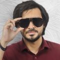 Premium Aviator Shaped Black Sunglass For Men From Lunettes - Traore Black. 