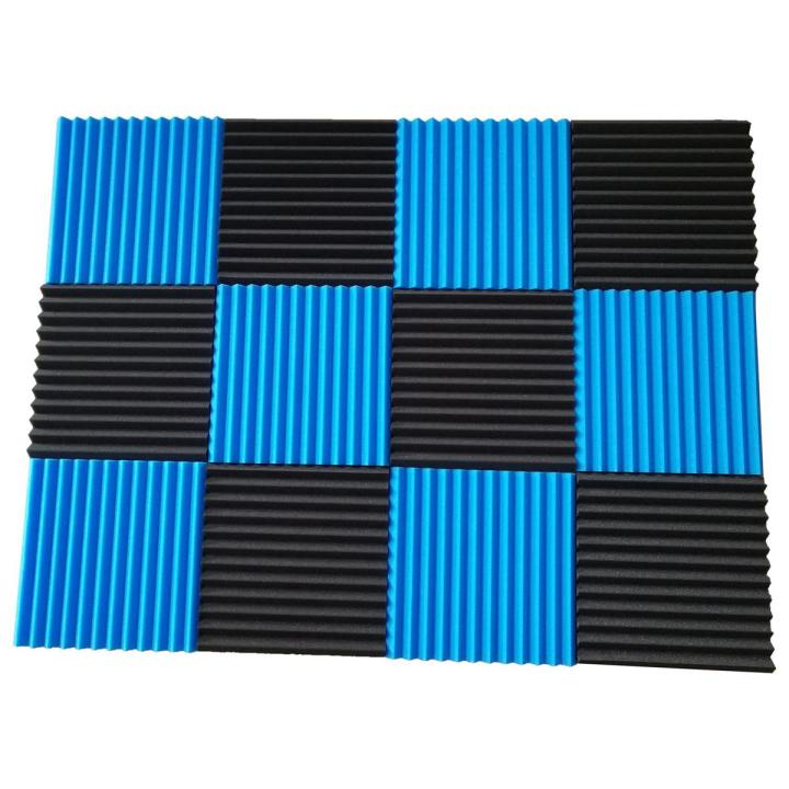 Harmony 12 Pck Acoustic Panels Soundproofing Foam Acoustic Tiles Studio Foam Sound Wedges 1 inch x12 inch x12 inch