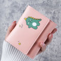Women's Short Print Cute Three Fold Card Holder Girl Multi Card Holder Coin Wallet Cherry Super Store. 