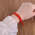 1/4Pcs Braided Red String Bracelets Bangle Adjustable Handmade Phoenix Tail Knot Bracelet Protection Lucky Charm Bangles Wrist Jewelry Gifts. 