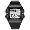 Shock Resistant Digital Watch - 3ATM Water Resistant Rectangular Dial.