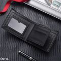 Avro Premium Men's High Quality Black Wallet For Men Soft PU Leather Money Bag For Man Short Wallet's Fashion Vintage Wallet's Casual Male Wallet Multi-Card Soft Purse Multi-function Moneybag For Man - Wallet For Men.