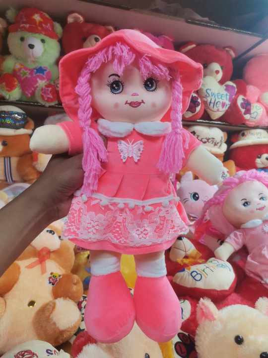 FunBlast Jumbo Soft Girl Baby Doll Set for Kids Toys with Embroidered Face  Stuffed Baby Toy for Toddler – (Multicolor; 105 CM) (Light Pink)