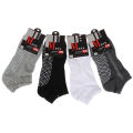 HoneyYami 1pair Men's Cotton Non-slip Yoga Socks With Grips Breathable Anti Skid Floor Socks For Pilates Gym Fitness Size 39-44.