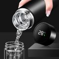 500ml Smart LED Water Bottle | Stainless Steel Vacuum Insulated Thermos Flask | Hot & Cold Smart Bottle with Temperature Display | Travel & Daily Use. 