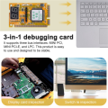 Multifunction Debug Card Expert Mini PCI PCI-E LPC PC Laptop Analyzer Tester Diagnostic Post Test Card Part. 