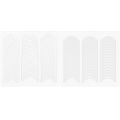 【KuaKe Mall】（NEW） 2 Sheet French Tip Guides Sticker White Manicure Stripe Adhesive Decals Nail Art Professional Tool. 