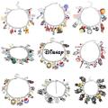 Disney Marvel Movie Peripheral Jewelry Winnie the Pooh Bear The Little Mermaid Moana Stitch Charm Bracelets For Women Girl Gift. 