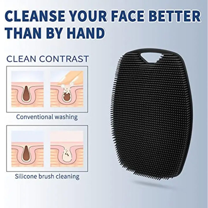 1%20Piece%20Set%20Exfoliating%20Cleansing%20Brush%20Soft%20Silicone%20Body%20Scrub%20Brush%20High%20Quality%20Silicone%20Scrub%20Brush%20Exfoliating%20Skin%20-%20Image%203