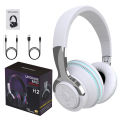 Bluetooth Headphones Head-mounted Noise Reduction Wireless Headset for Phones PC Gaming Headsets Heavy Bass Colorful LED Lights. 