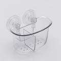 Double Strong Vacuum Suction Cup Storage Box Rack Bathroom Shelf Wall Stand Rack. 
