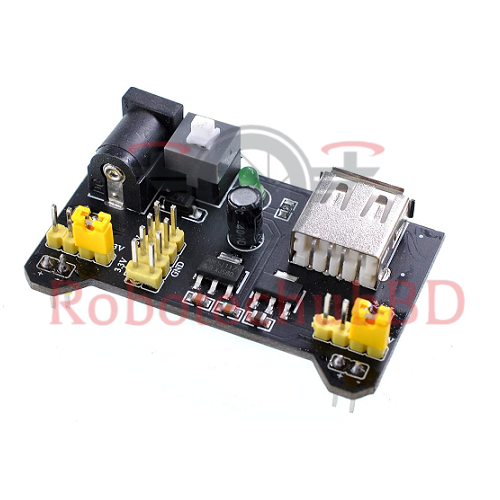 Breadboard Power Supply Module – 5V/3.3V DC Regulated Power Supply for Arduino, ESP32, Raspberry Pi & DIY Electronics Projects