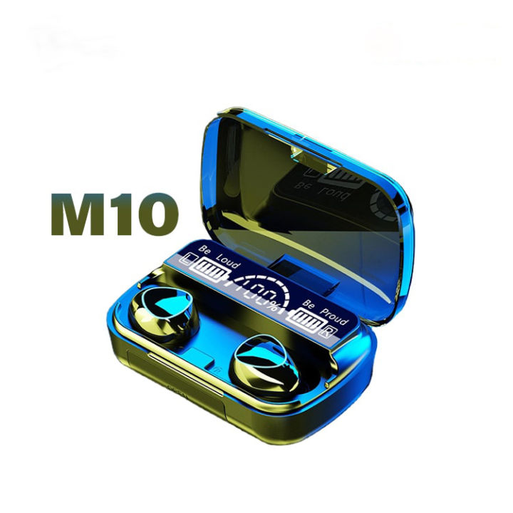 M10 TWS Earphone 9D Stereo LED Digital Display Touch CVC8.0 Digital Noise Reduction Technology – Black