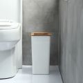 7.5/9L Trash Bin Dustbin Can High Quality PP Wood Waste Bin Home Office Trash Can Garbage Bin Dust Bin Plastic Storage Bucket. 