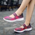 Plus size women's shoes summer hand-woven shoes flat light women's shoes Korean version breathable sandals athleisure single shoes trend.