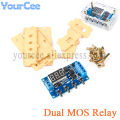 DC 12V 24V Dual MOS Tube LED Digital Time Delay Relay Trigger Cycle Timer Delay Switch Circuit Board Timing Control Module Case.