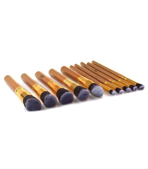 NARS HIGH QUALITY BRUSHES SET BEST KABUKI COSMETIC FOUNDATION POWDER KIT BRUSH SET GOLD