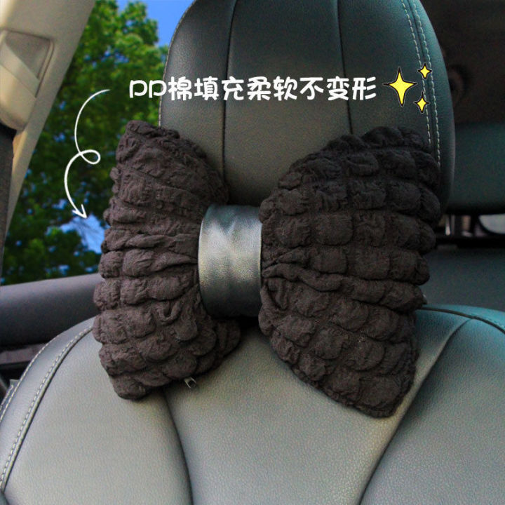 Automotive%20Headrest%20Neck%20Pillow%20Female%20Online%20Influencer%20Puff%20Grid%20Car%20Seat%20Pillow%20Lumbar%20Support%20Pillow%20Comfortable%20Breathable%20Car%20Pillow%20-%20Image%202
