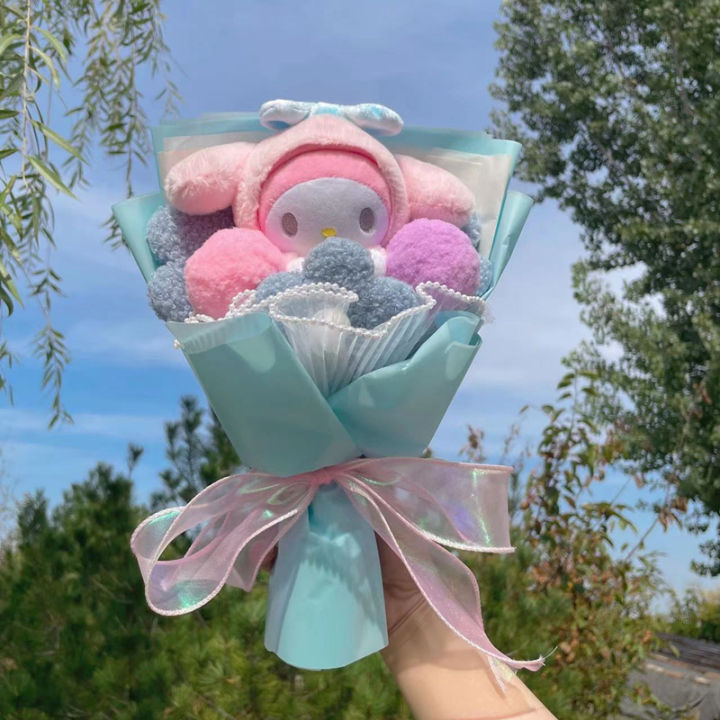 Cartoon%20My%20Melody%20Kuromi%20Cinnamoroll%20Kt%20Cat%20Plush%20Doll%20Toy%20Sanrio%20Bouquet%20Gift%20Box%20Valentine's%20Day%20Christmas%20Graduation%20Gifts%20-%20Image%205