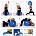 Gym Exercise Ball  For Body Fitness yoga Ball 75cm Premium Quality with Pumper. 